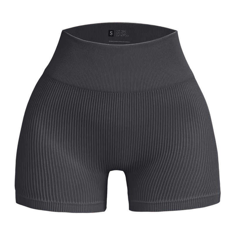 Shorts de canalé gris