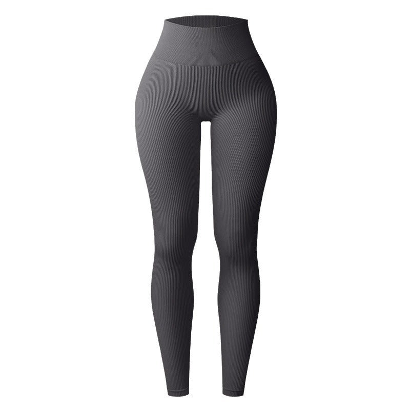 Leggings de canalé gris