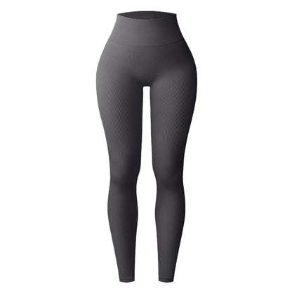 Leggings de canalé gris