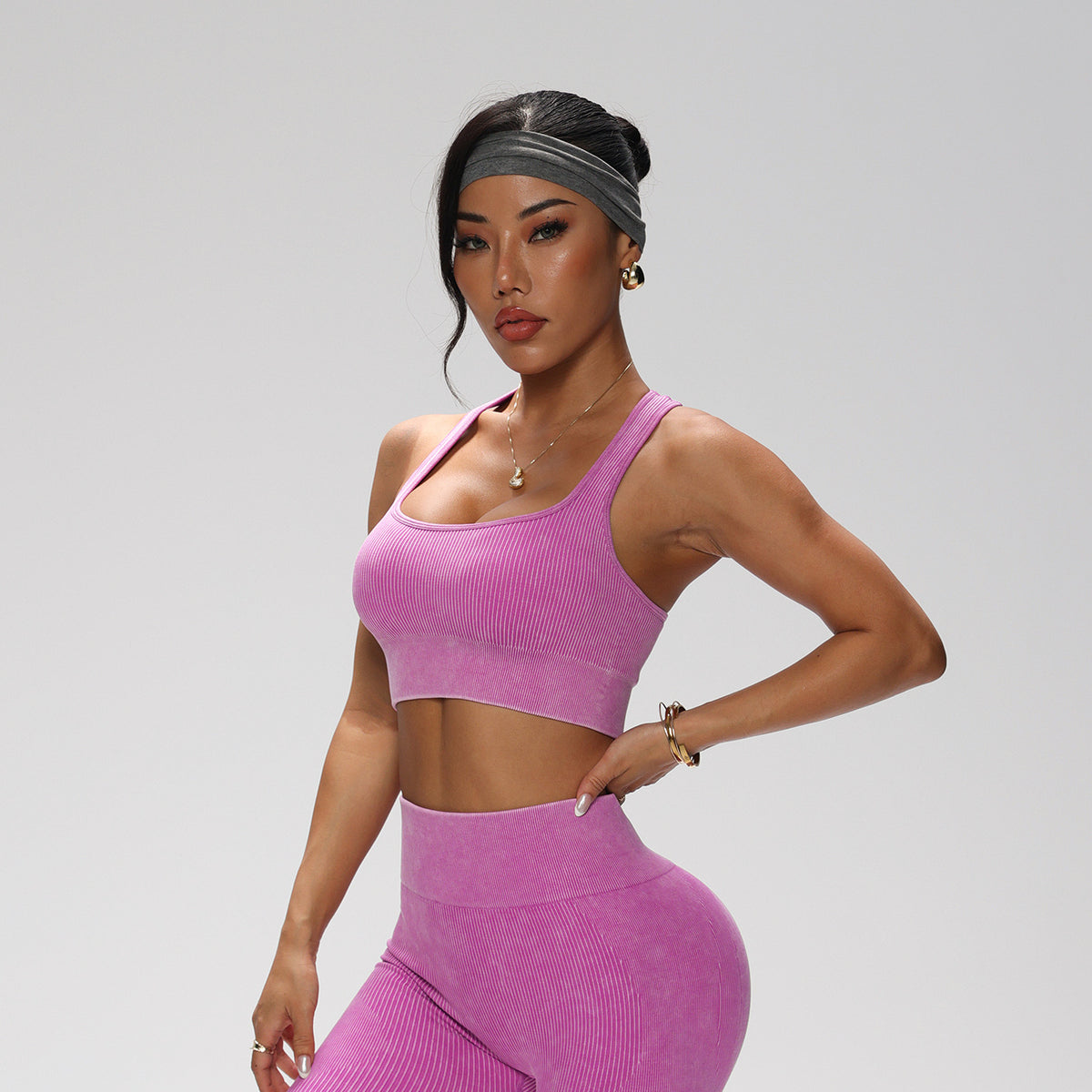 Conjunto deportivo fucsia – top deportivo