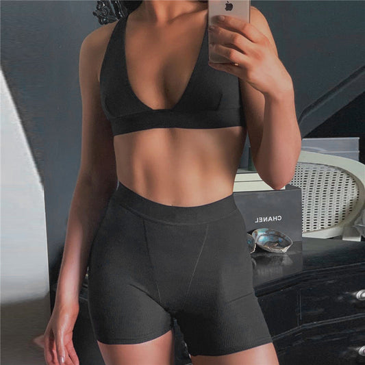 Conjunto deportivo Aljarah Sol con escote en V