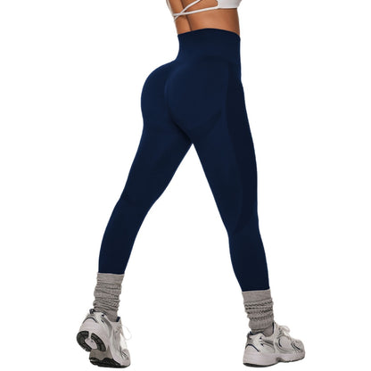 Leggings push-up azul marino – vista lateral