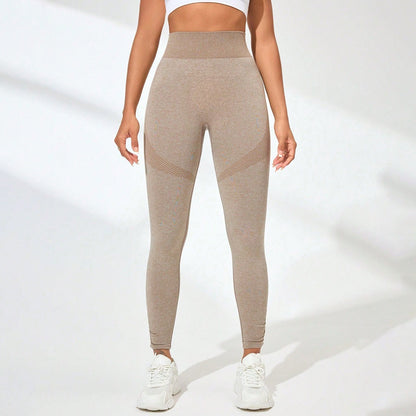 Leggings push-up color moka de frente