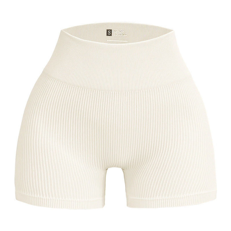 Shorts de canalé beige