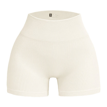 Shorts de canalé beige